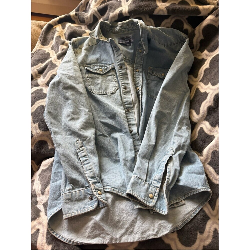 Topman Light Blue Denim Shirt Jacket